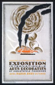Affiche de l'exposition Art déco de 1925 à Paris